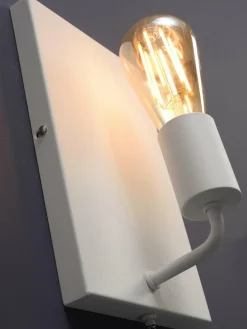 it's about RoMi Wandlamp ijzer Madrid b.15xh.25cm wit L Discount