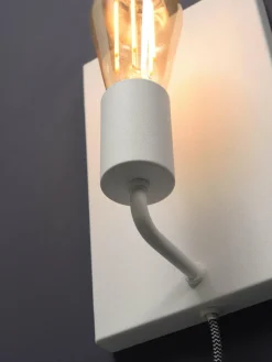 it's about RoMi Wandlamp ijzer Madrid b.15xh.25cm wit L Discount