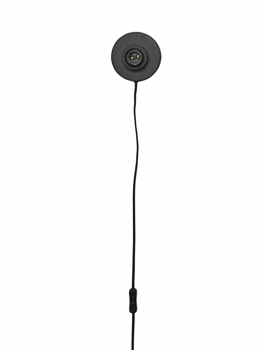 it's about RoMi Wandlamp Panama dia. 65cm donkergrijs Sale