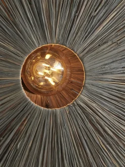 it's about RoMi Wandlamp Panama dia. 65cm donkergrijs Sale
