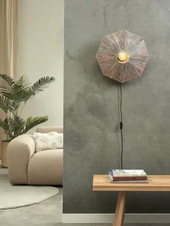 it's about RoMi Wandlamp Panama dia. 45cm donkergrijs Clearance