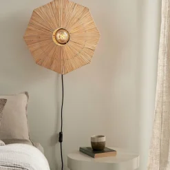 it's about RoMi Wandlamp Panama dia. 45cm naturel New