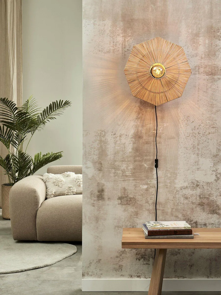 it's about RoMi Wandlamp Panama dia. 45cm naturel New