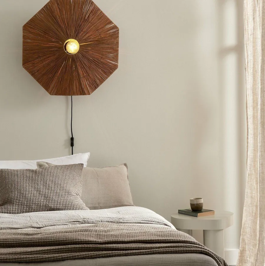 it's about RoMi Wandlamp Panama dia. 65cm bruin Online