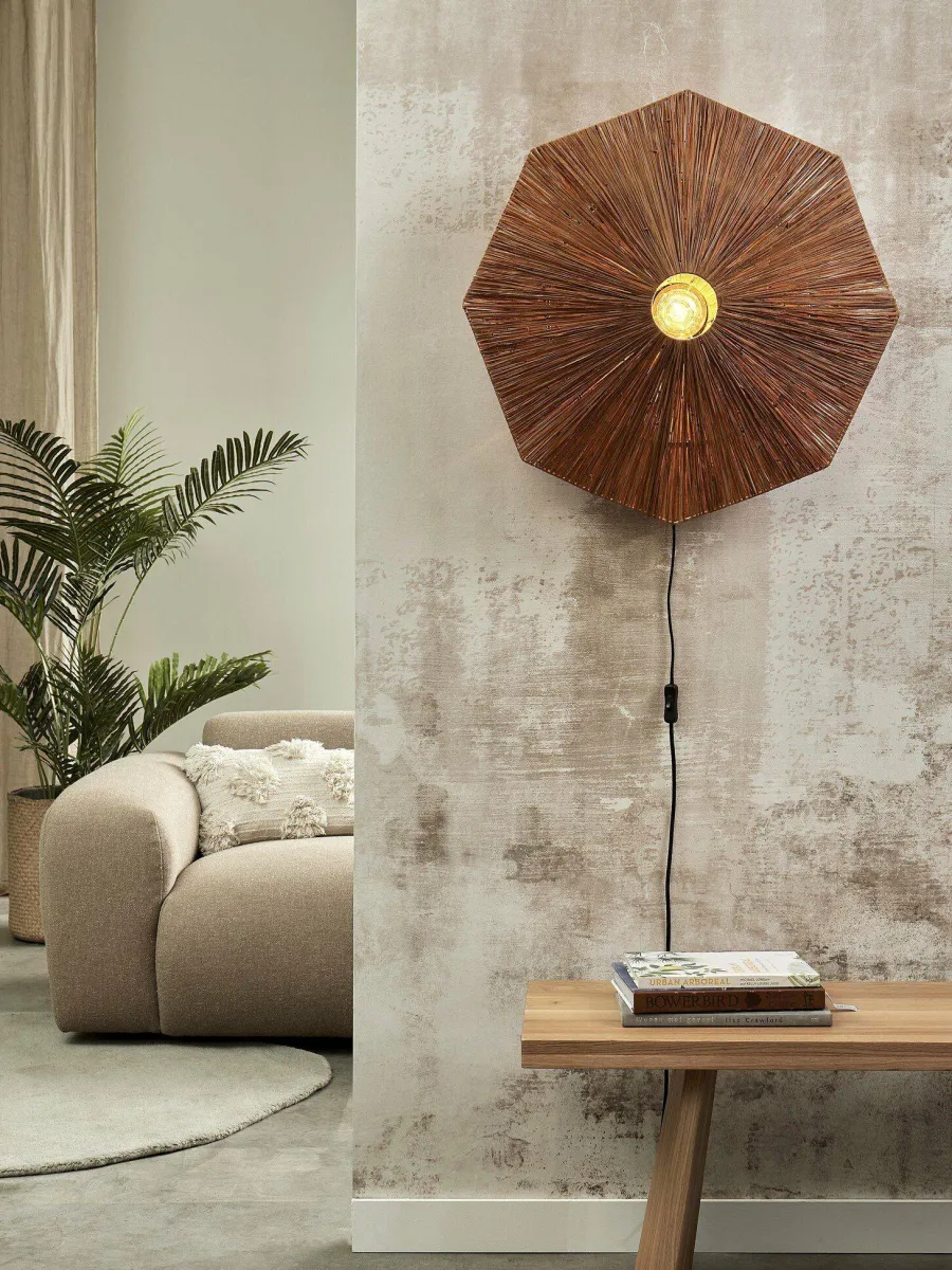 it's about RoMi Wandlamp Panama dia. 65cm bruin Online