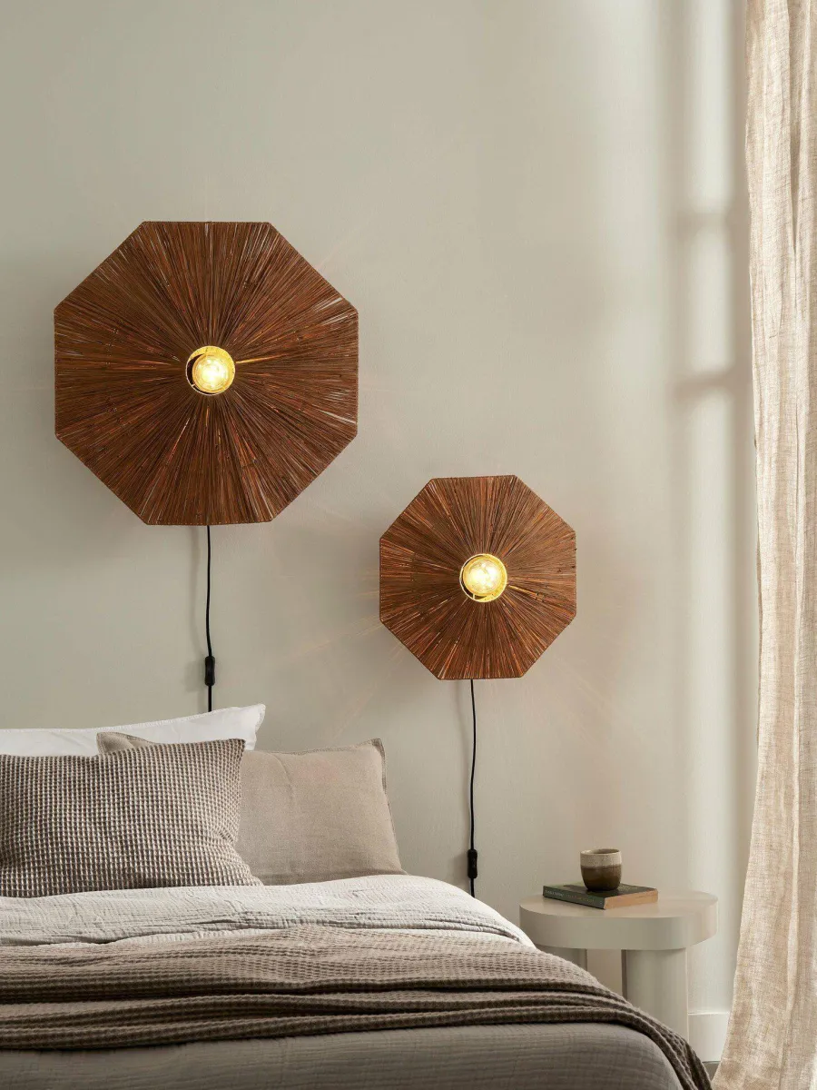 it's about RoMi Wandlamp Panama dia. 65cm bruin Online