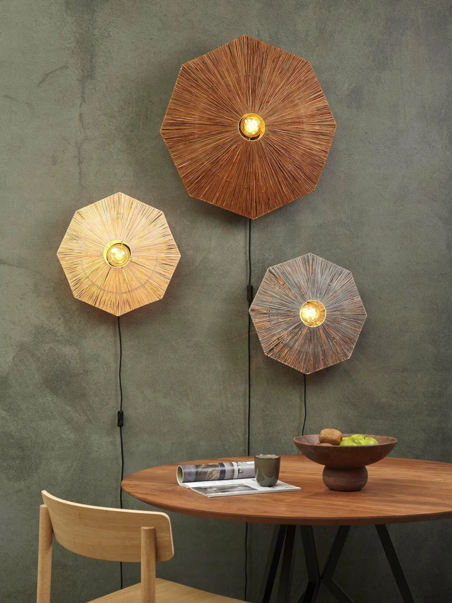 it's about RoMi Wandlamp Panama dia. 65cm bruin Online