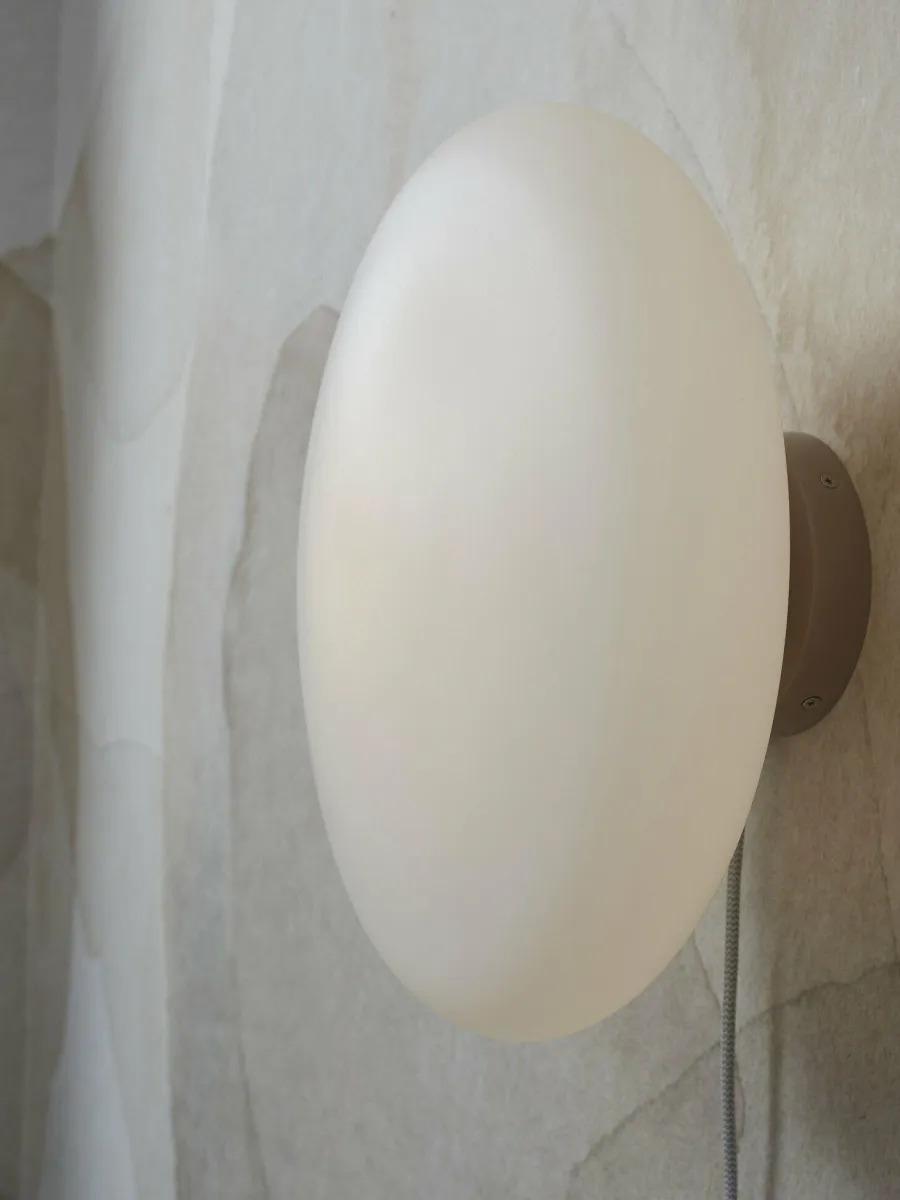 it's about RoMi Wandlamp Sapporo glas wit/zand L