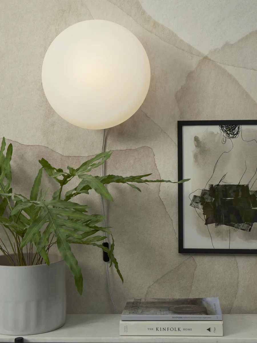 it's about RoMi Wandlamp Sapporo glas wit/zand L