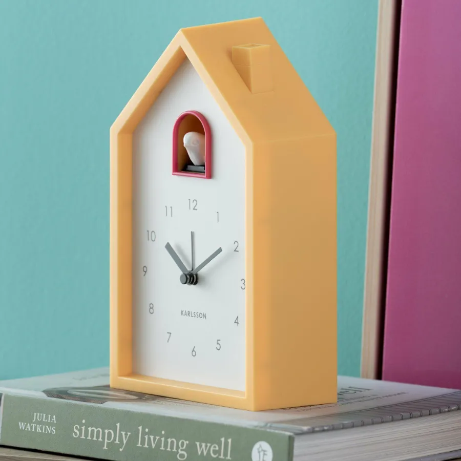 Karlsson Alarmklok Modern Cuckoo helder geel Best