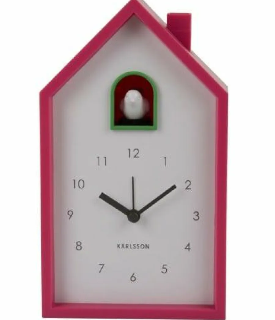 Karlsson Alarmklok Modern Cuckoo helder roze Online