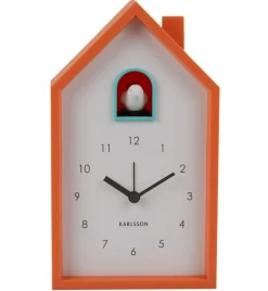 Karlsson Alarmklok Modern Cuckoo helder oranje Outlet