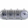 Karlsson Alarmklok Retro Tube Calender Flip zilver Discount