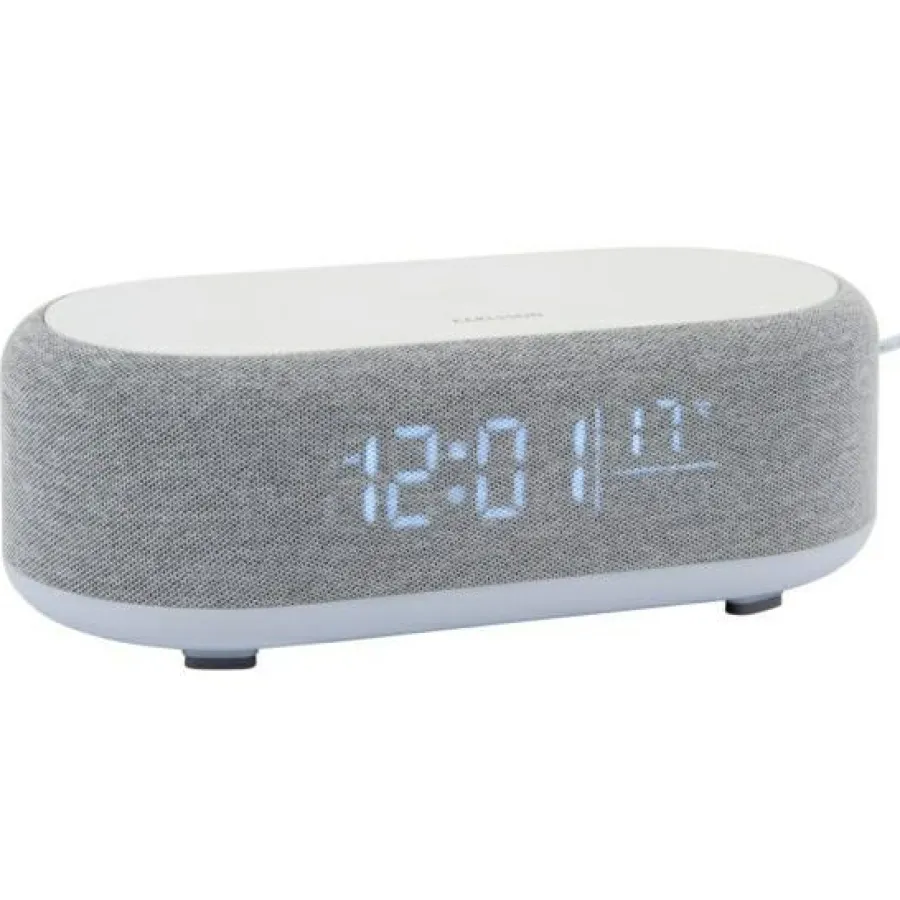 Karlsson Alarmklok Vogue met telefoonoplader en bluetooth muis grijs Clearance
