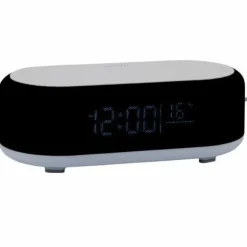 Karlsson Alarmklok Vogue met telefoonoplader en bluetooth zwart Best