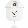 Karlsson Klok Modern Cuckoo - Wit Clearance