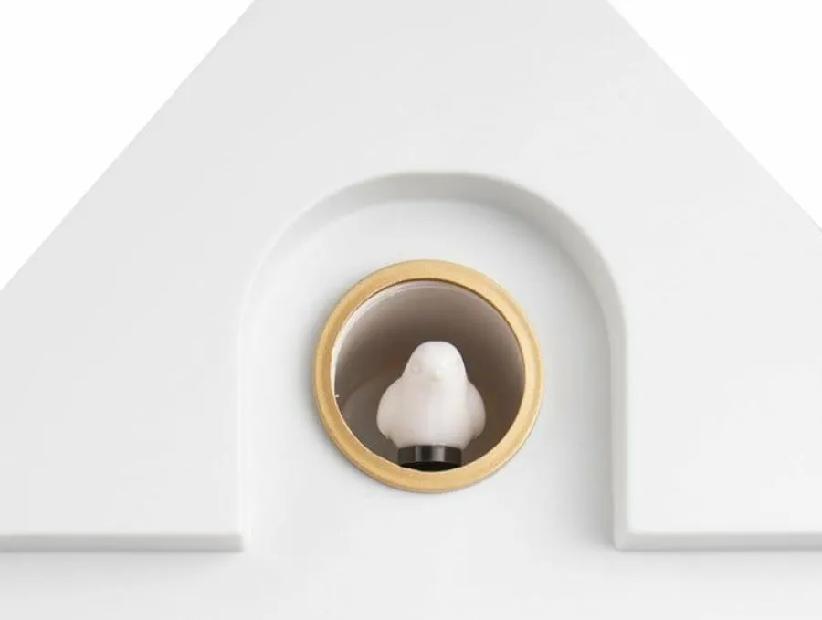 Karlsson Klok Modern Cuckoo - Wit Clearance