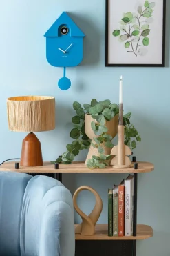 Karlsson Klok Modern Cuckoo Helder Blauw