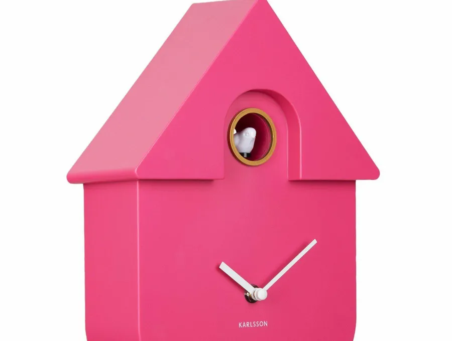 Karlsson Klok Modern Cuckoo Helder Roze