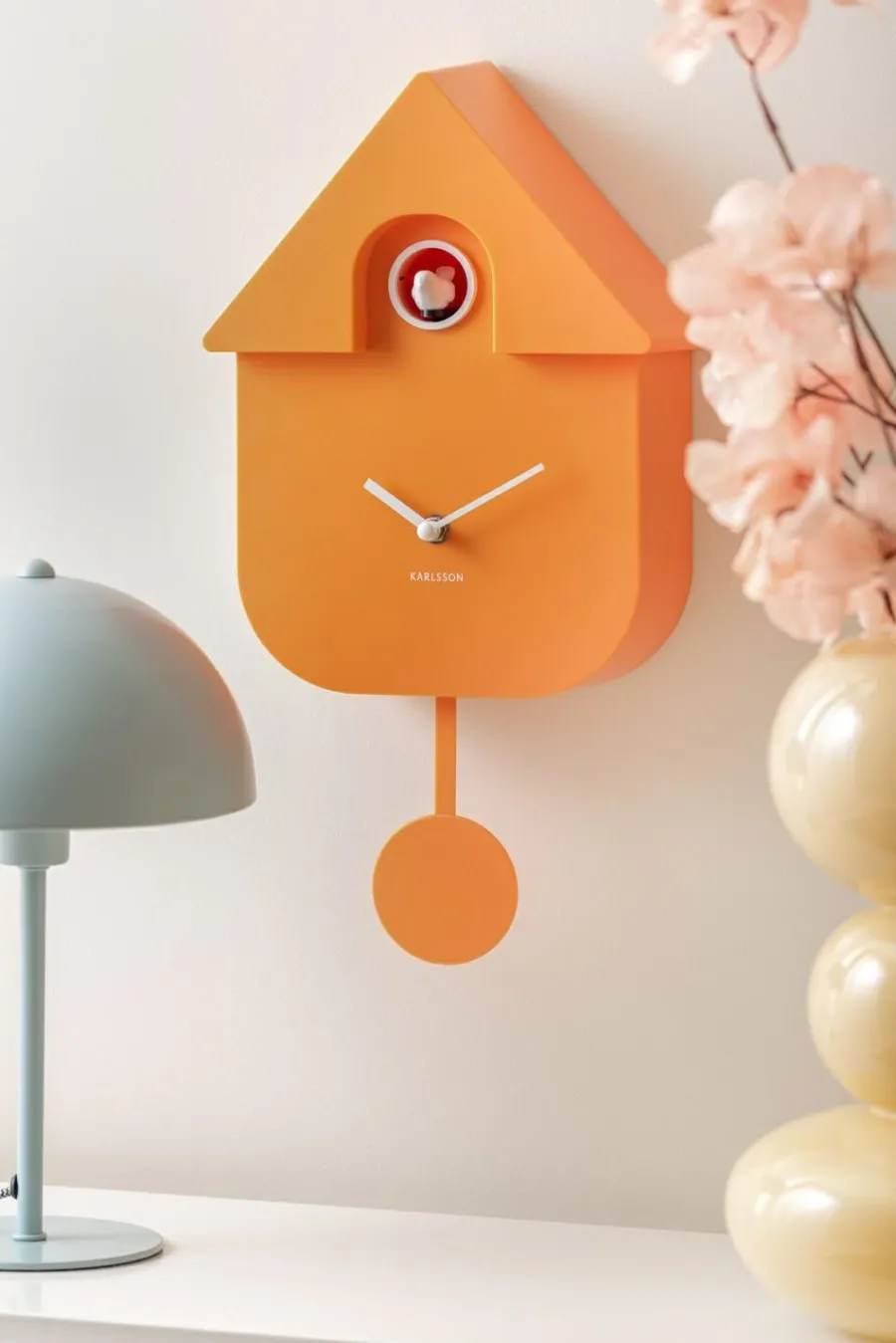 Karlsson Klok Modern Cuckoo - oranje Hot
