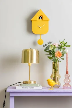 Karlsson Klok Modern Cuckoo Helder Geel Discount