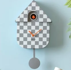 Karlsson Klok Modern Cuckoo Checker grijs Best