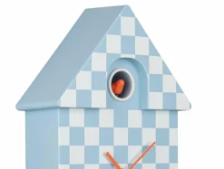 Karlsson Klok Modern Cuckoo Checker zacht blauw Clearance
