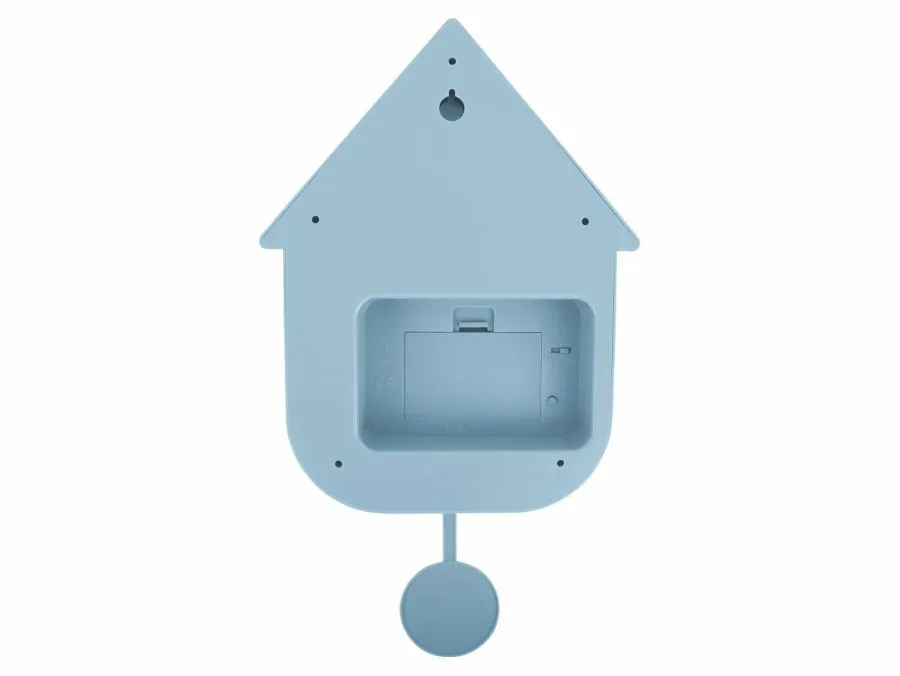 Karlsson Klok Modern Cuckoo Checker zacht blauw Clearance
