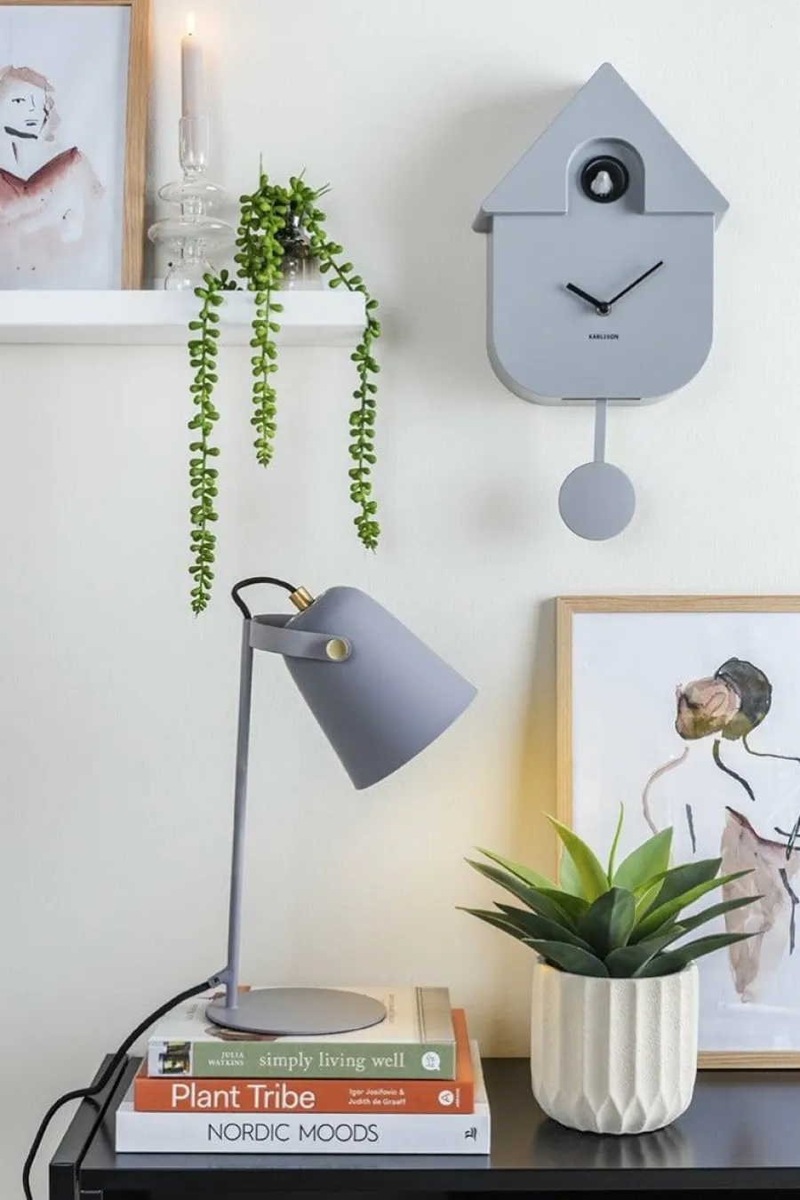 Karlsson Klok Modern Cuckoo - Grijs Online