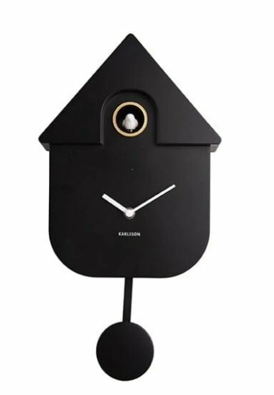 Karlsson Klok Modern Cuckoo - Zwart Discount