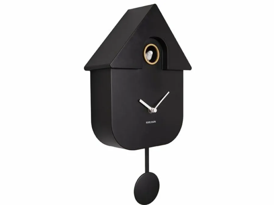 Karlsson Klok Modern Cuckoo - Zwart Discount