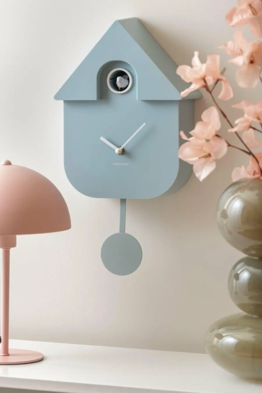Karlsson Klok Modern Cuckoo - Lichtblauw Online