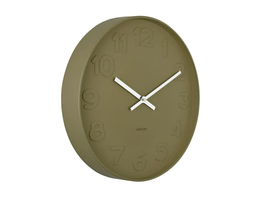 Karlsson Klok Mr. Green Numbers groen Ø 37.5 cm Hot
