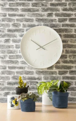 Karlsson Klok Mr. White Numbers wit Ø 37.5 cm