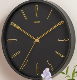 Karlsson Wandklok Belle Numbers zwart Ø 35 cm