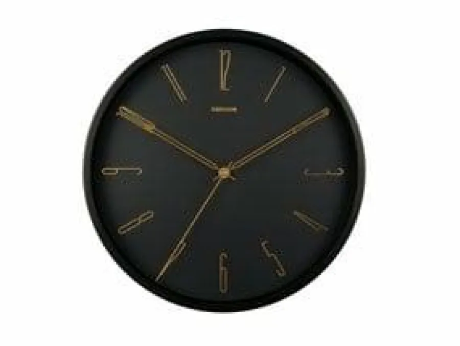 Karlsson Wandklok Belle Numbers zwart Ø 35 cm