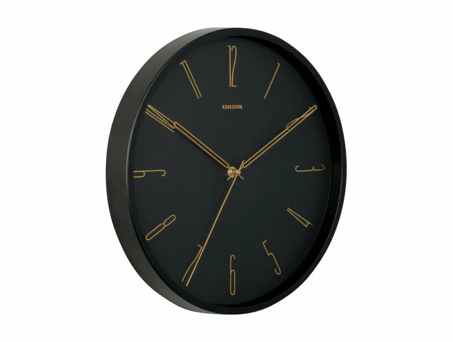 Karlsson Wandklok Belle Numbers zwart Ø 35 cm