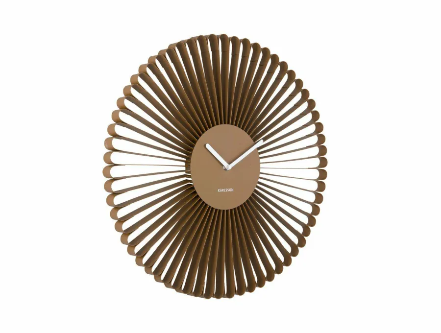 Karlsson Wandklok Cascara mocca bruin