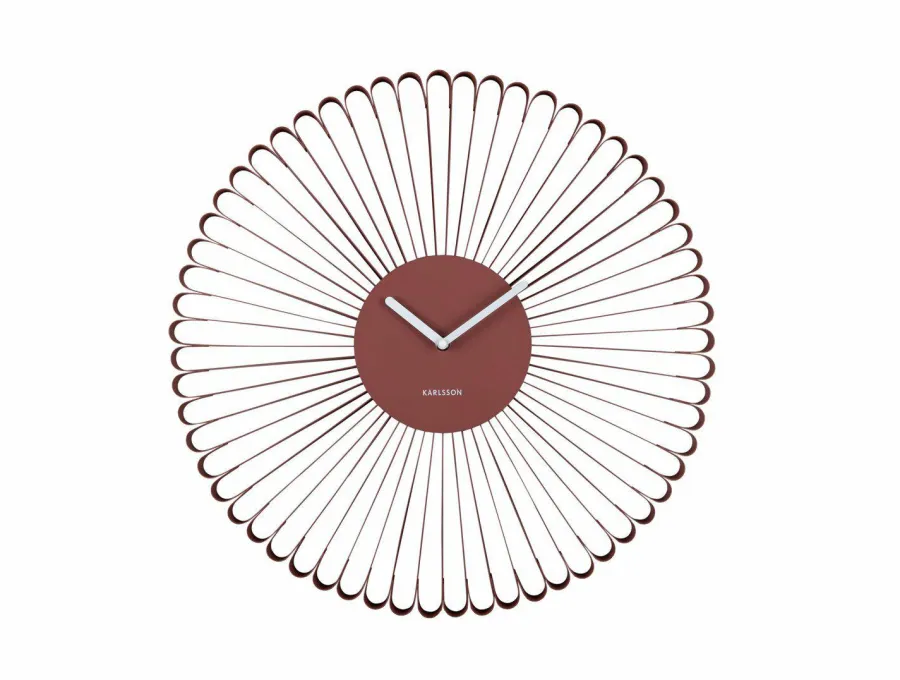 Karlsson Wandklok Cascara rood