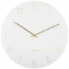 Karlsson Wandklok Charm Engraved Numbers wit Ø 35 cm Online