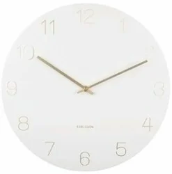 Karlsson Wandklok Charm Engraved Numbers wit Ø 35 cm Online