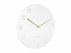 Karlsson Wandklok Charm Engraved Numbers wit Ø 35 cm Online