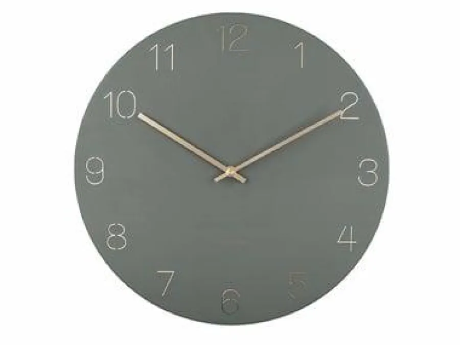 Karlsson Wandklok Charm Engraved Numbers groen Ø 40 cm Clearance