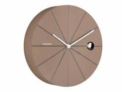 Karlsson Wandklok Destacado Cuckoo mocca bruin met aardebruin Sale