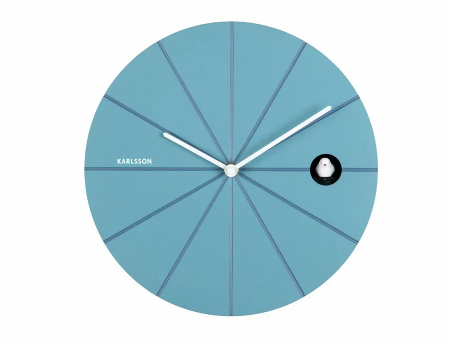 Karlsson Wandklok Destacado Cuckoo luchtblue met klassiek blauw Outlet