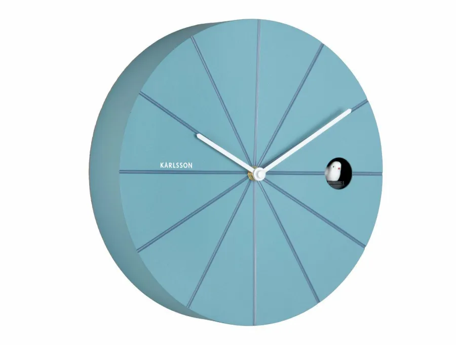 Karlsson Wandklok Destacado Cuckoo luchtblue met klassiek blauw Outlet