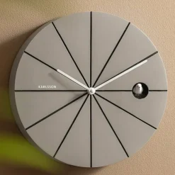 Karlsson Wandklok Destacado Cuckoo donkergrijs met zwart