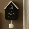 Karlsson Wandklok Dupla Color Cuckoo zwart met wit Sale