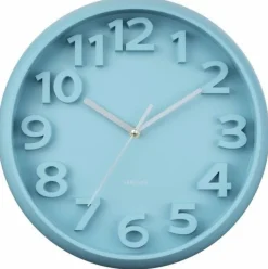 Karlsson Wandklok Elevated Classic Numbers misty blauw New