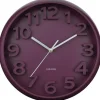 Karlsson Wandklok Elevated Classic Numbers donker mauve Clearance